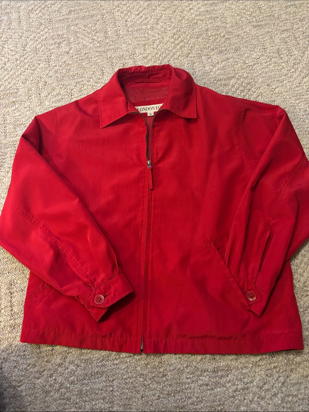 London Fog Bright Red Women’s Golf Zip Jacket